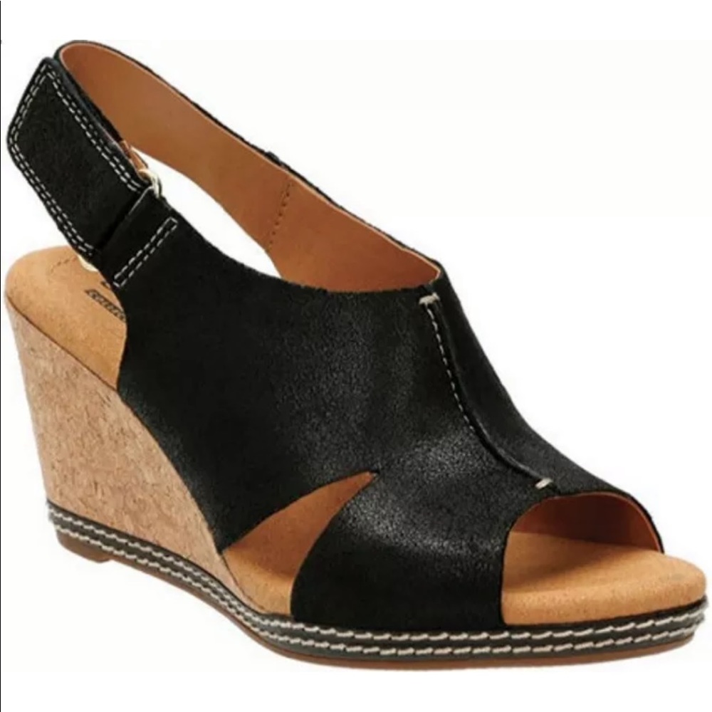 Clark Helio size 8 1/2 Wedge Sandals